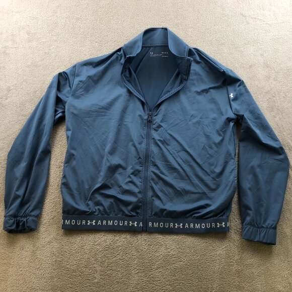 The Under Armour HeatGear Woman's Jacket Small Full Zip Stand Collar - Picture 6 of 12